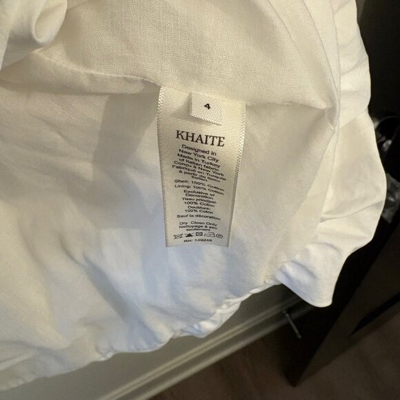 KHAITE Size 4 White Blouse (new) - Picture 3 of 3